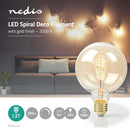 Nedis LBSDE27G125GD Spiral Deco G125 E27 5 W 250 Lm 2000 K
