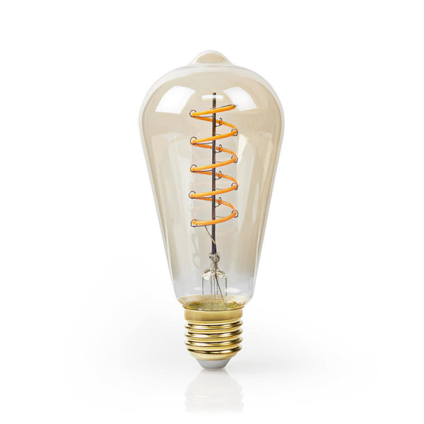 Nedis LBSDE27ST64GD Spiral Deco St64 E27 5 W 250 Lm 2000 K