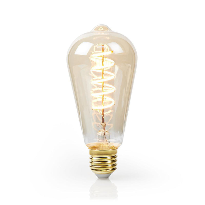 Nedis LBSDE27ST64GD Spiral Deco St64 E27 5 W 250 Lm 2000 K