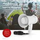 Nedis MEPH2020WT Supportersmegafoon 100 Db 100 M Bereik Landenstickers Wit