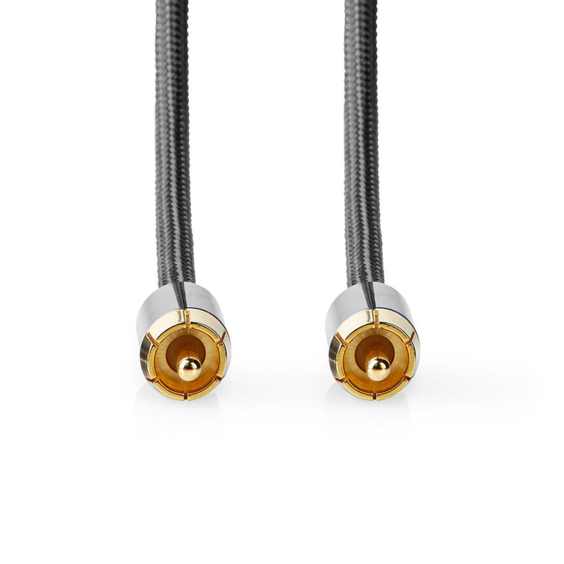 Nedis CATB24170GY10 Digitale Audiokabel Rca Male - Rca Male Gun Metal Grey Gevlochten