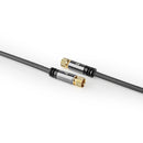 Nedis CSTB41000GY20 Satelliet- En Antennekabel F Male - F Male 2,0 M Gun Metal Grey