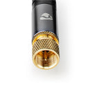 Nedis CSTB41000GY20 Satelliet- En Antennekabel F Male - F Male 2,0 M Gun Metal Grey