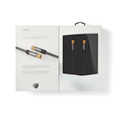 Nedis CSTB41000GY20 Satelliet- En Antennekabel F Male - F Male 2,0 M Gun Metal Grey