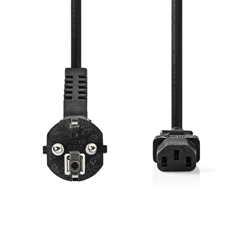 Nedis CEGT10000BK50 Stroomkabel Schuko Male Iec-320-c13 5,0 M Zwart