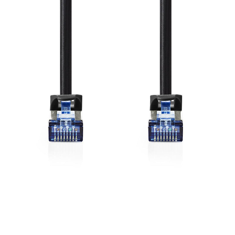 Nedis CCGP85330BK10 Cat6a Sf/utp-netwerkkabel Rj45 Male - Rj45 Male 1,0 M Zwart