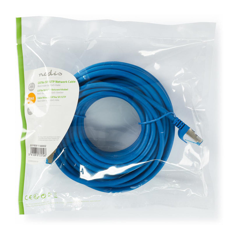 Nedis CCGP85330BU100 Cat6a Sf/utp-netwerkkabel Rj45 Male - Rj45 Male 10,0 M Blauw
