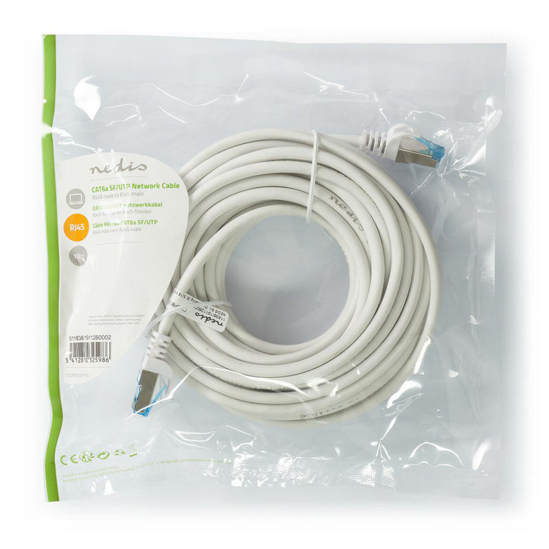 Nedis CCGP85330WT100 Cat6a Sf/utp-netwerkkabel Rj45 Male - Rj45 Male 10,0 M Wit