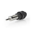 Nedis CACO005BK Connector Voor Auto-antenne Male 10 Stuks Pvc Zwart