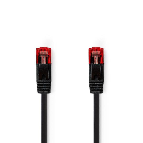 Nedis CCGP85216BK50 Cat6 Utp-netwerkkabel Plat Rj45 Male - Rj45 Male 5,0 M Zwart