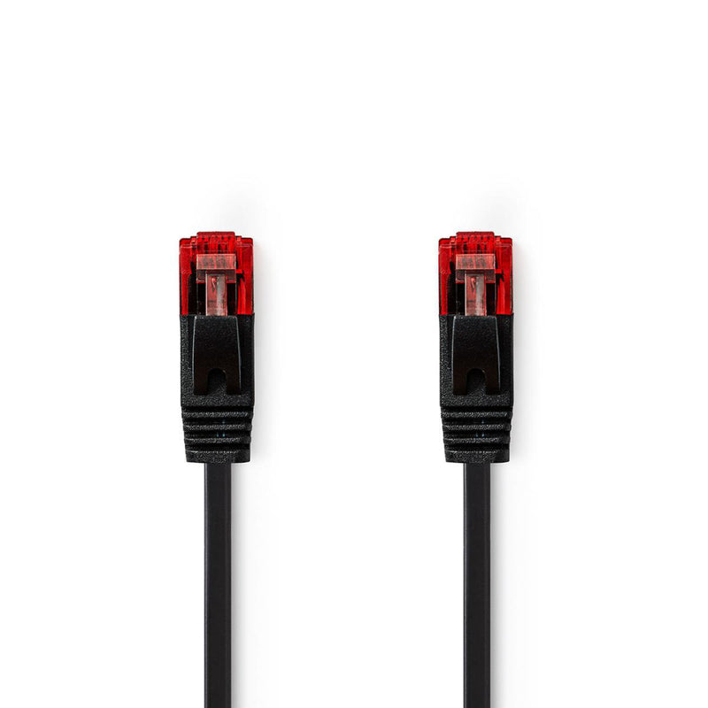 Nedis CCGP85216BK50 Cat6 Utp-netwerkkabel Plat Rj45 Male - Rj45 Male 5,0 M Zwart