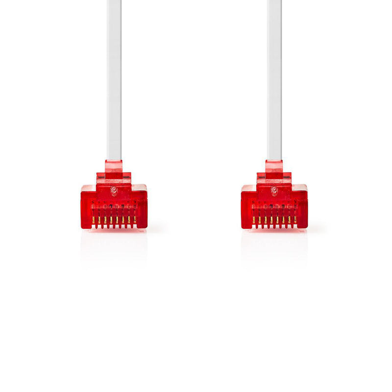 Nedis CCGP85216WT50 Cat6 Utp-netwerkkabel Plat Rj45 Male - Rj45 Male 5,0 M White