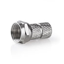Nedis CSBW41907ME F-connector Male 5,5 Mm Twist-on Metaal