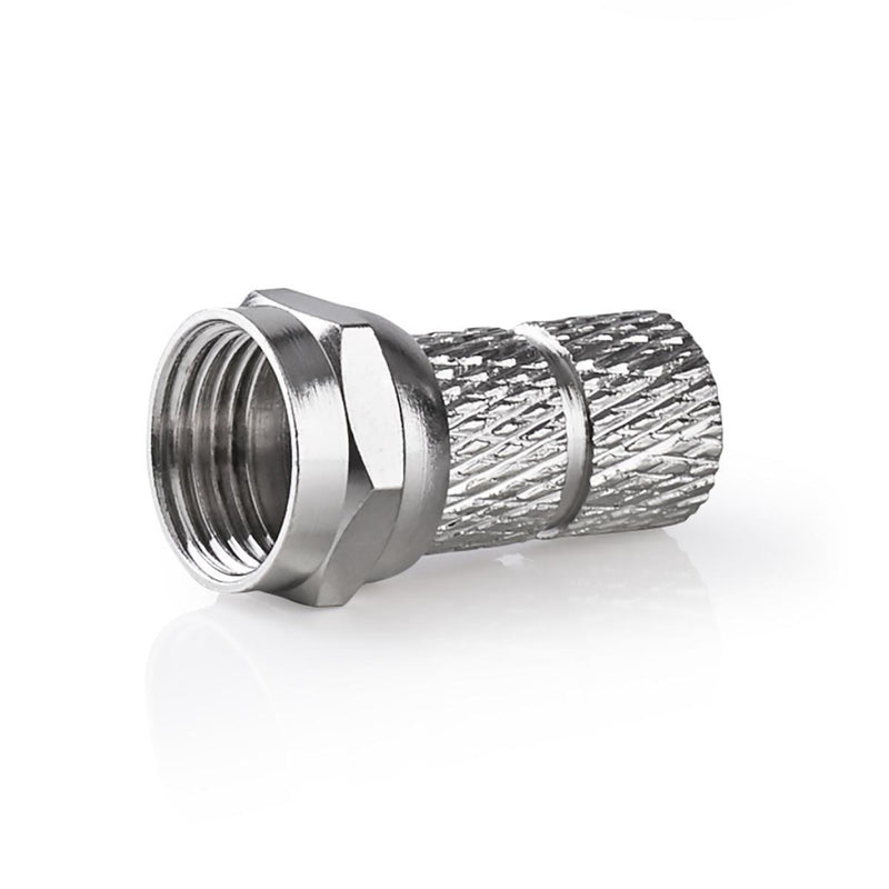 Nedis CSBW41901ME F-connector Male 7,0 Mm Twist-on Metaal