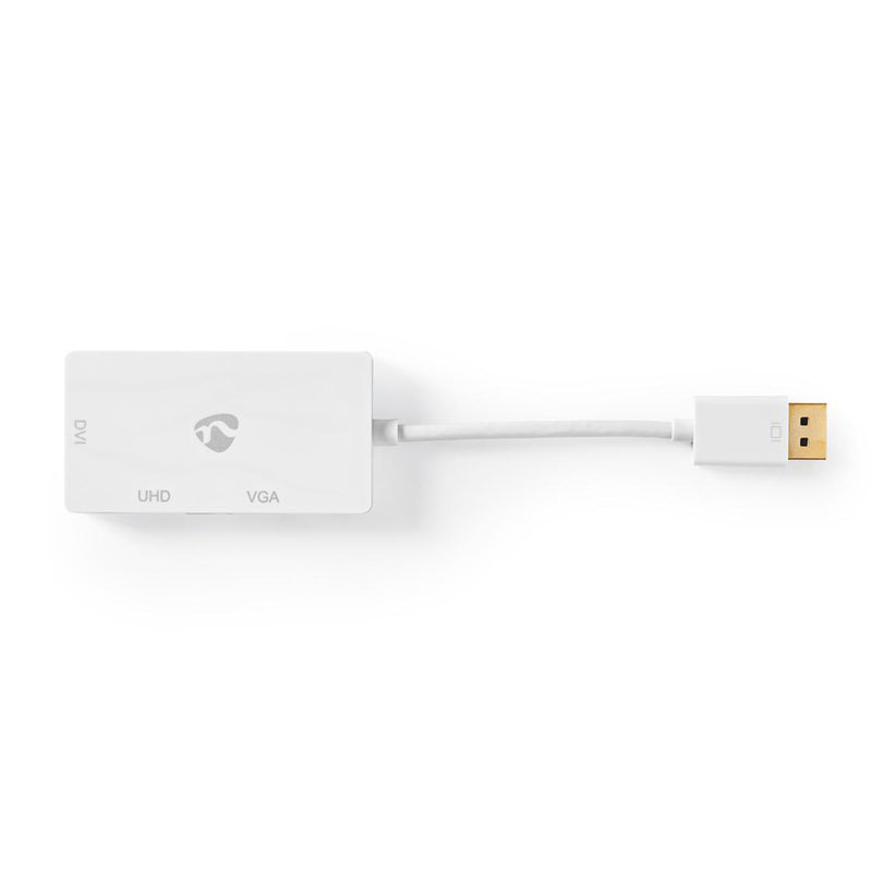 Nedis CCGB37366WT02 Displayport Multipoort-adapterkabel Mini-displayport Male - Vga Female + Dvi-d