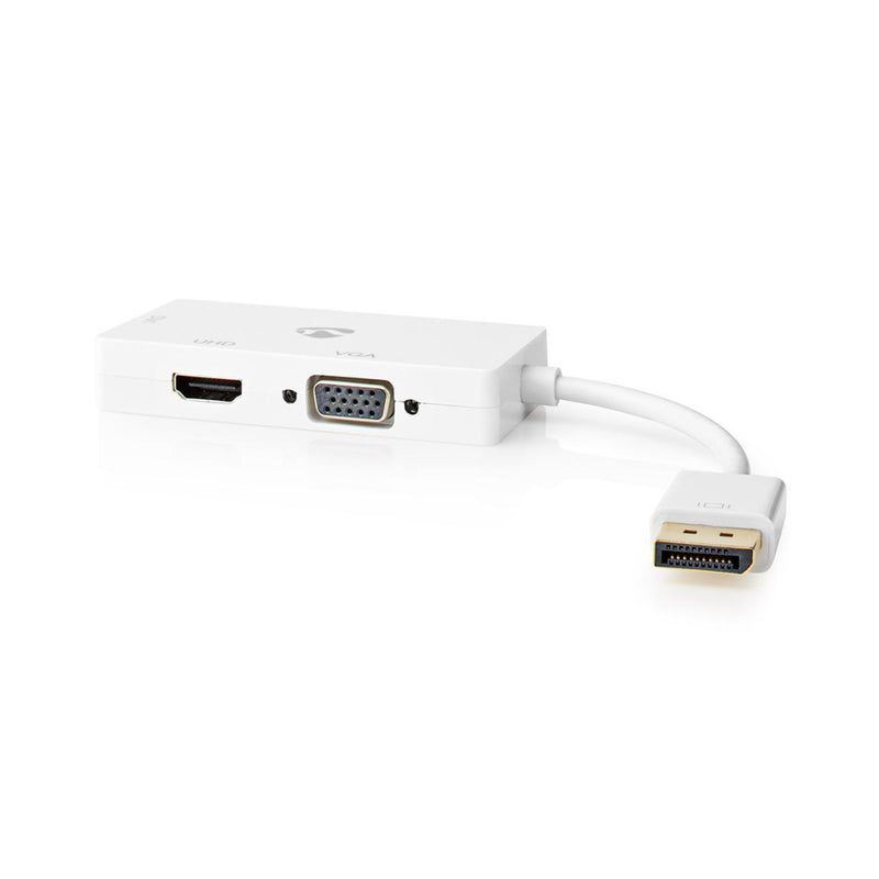 Nedis CCGB37366WT02 Displayport Multipoort-adapterkabel Mini-displayport Male - Vga Female + Dvi-d