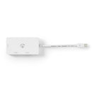 Nedis CCGB37466WT02 Mini-displayport Multipoort-adapterkabel Mini-displayport Male - Vga Female + D