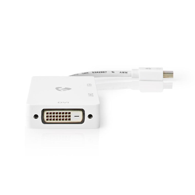 Nedis CCGB37466WT02 Mini-displayport Multipoort-adapterkabel Mini-displayport Male - Vga Female + D