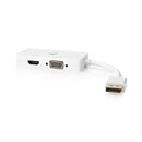 Nedis CCGP37366WT02 Displayport Multipoort-adapterkabel Mini-displayport Male - Vga Female + Dvi-d