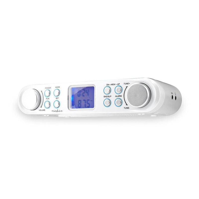 Nedis RDFM4000WT Fm-radio Keukenradio Onderbouw 30 Voorkeurstations Display Met Automatische Dimmer