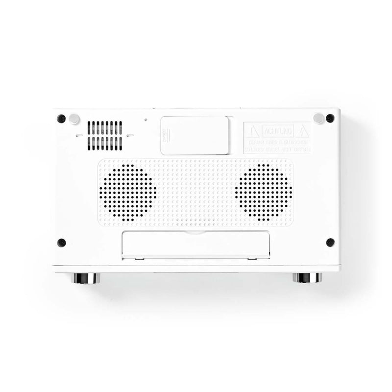 Nedis RDFM4010WT Fm Radio Onder De Kast 20 Voorkeurzenders Automatische Dimmer Wit