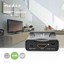 Nedis VCON3462BK Hdmi&trade;-converter Scart Female Hdmi&trade; Input 1-weg 1080p 1.2 Gbps Abs Zwar