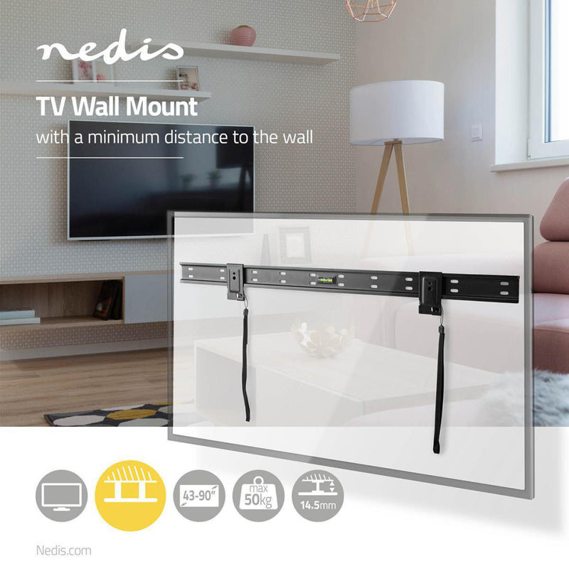 Nedis TVWM1076BK Tv Muurbeugel Vast 42 - 90&quot; Max. 50 Kg