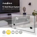 Nedis TVWM1950BK Tv Ophangbeugel Met Draad Vast 37 - 70&quot; 50 Kg