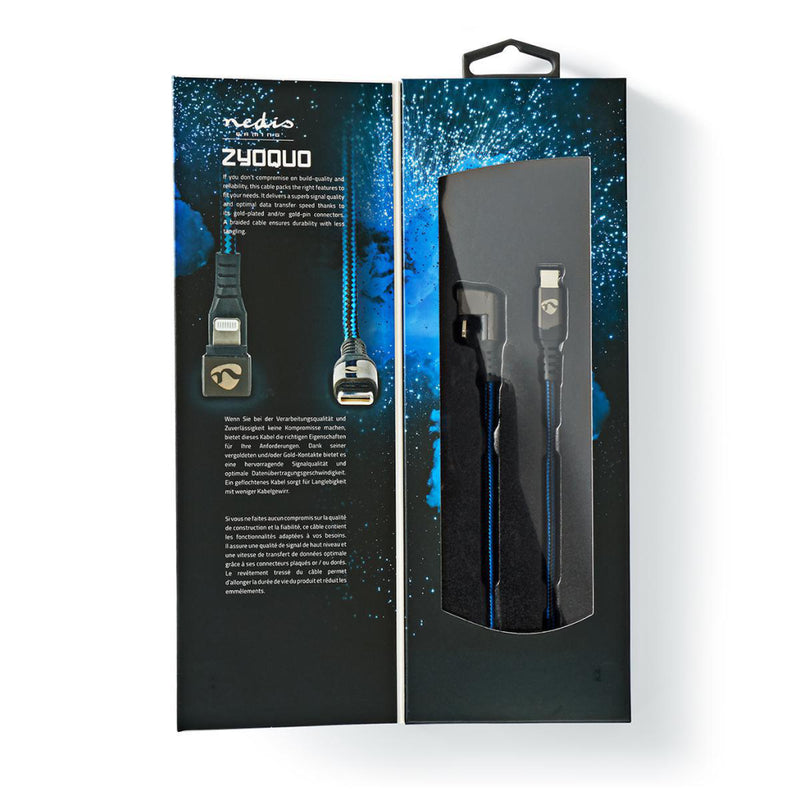 Nedis GCTB39650AL10 Data- En Oplaadkabel Usb-c&trade; Male Naar Apple Lightning 8-pins Male 180&deg