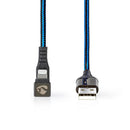 Nedis GCTB39300AL20 Data- En Oplaadkabel Usb-a Male Naar Apple Lightning 8-pins Male 180&deg;-aansl