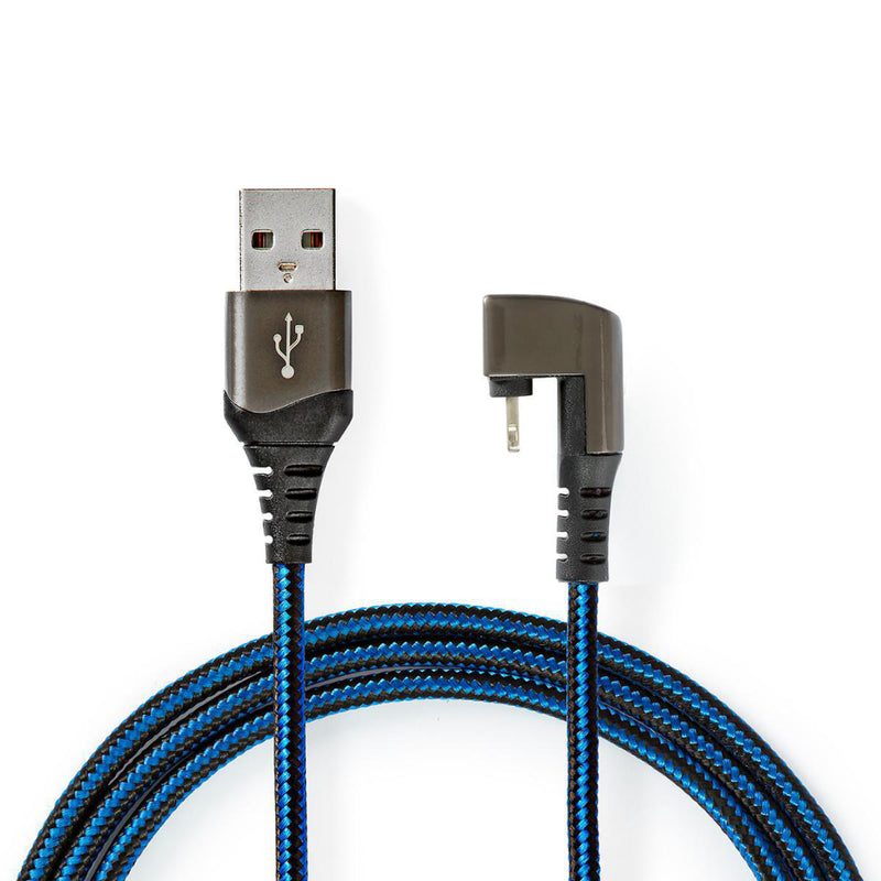 Nedis GCTB39300AL20 Data- En Oplaadkabel Usb-a Male Naar Apple Lightning 8-pins Male 180&deg;-aansl