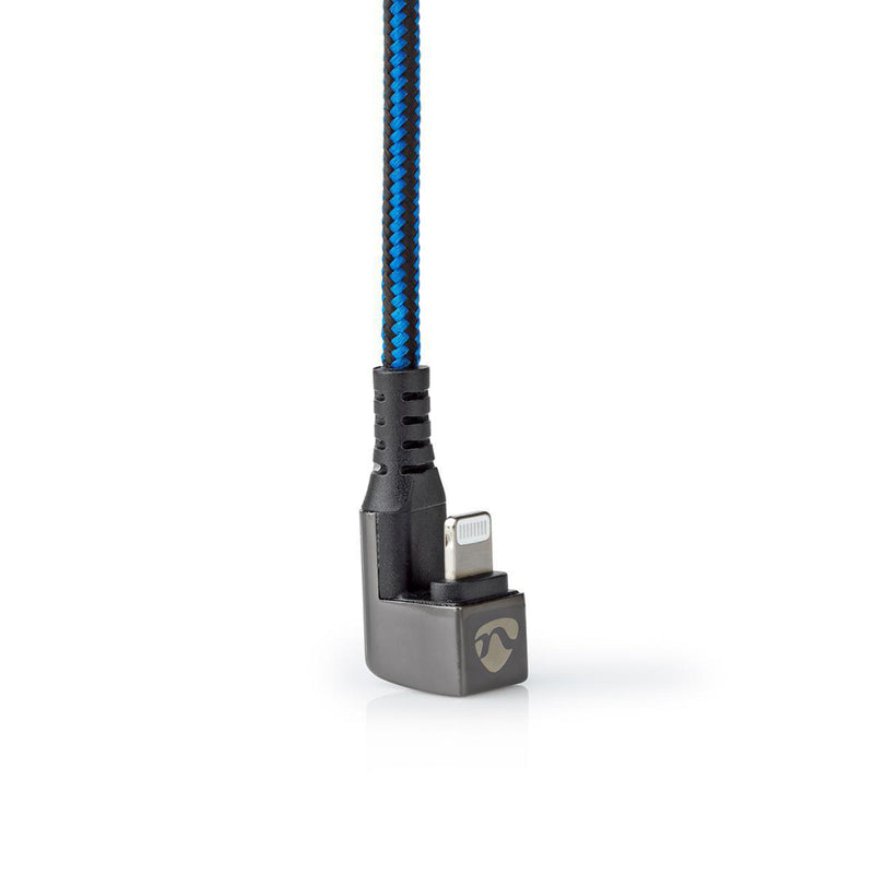 Nedis GCTB39300AL20 Data- En Oplaadkabel Usb-a Male Naar Apple Lightning 8-pins Male 180&deg;-aansl