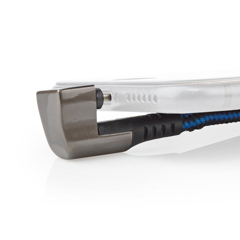 Nedis GCTB39300AL20 Data- En Oplaadkabel Usb-a Male Naar Apple Lightning 8-pins Male 180&deg;-aansl