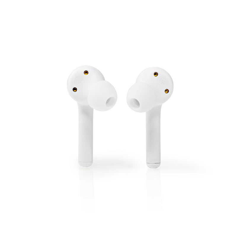 Nedis HPBT5055WT Volledig Draadloze Bluetooth®-oordopjes 6 Uur Afspeeltijd Spraakbediening Aanraakb
