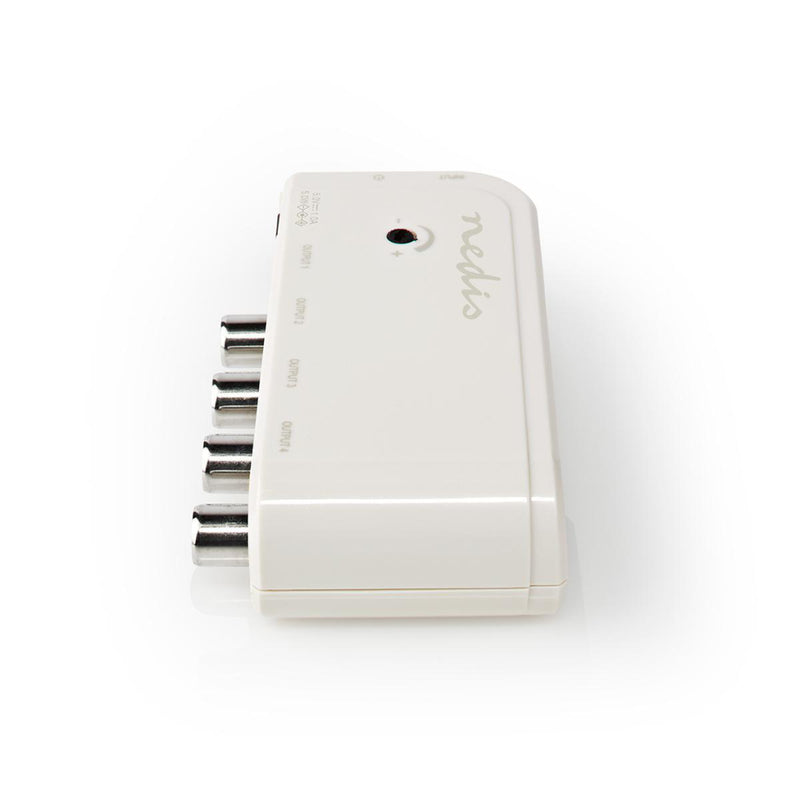 Nedis SAMP40045WT Catv-versterker Max. 10 Db Versterking 50 - 694 Mhz 4 Uitgangen Iec
