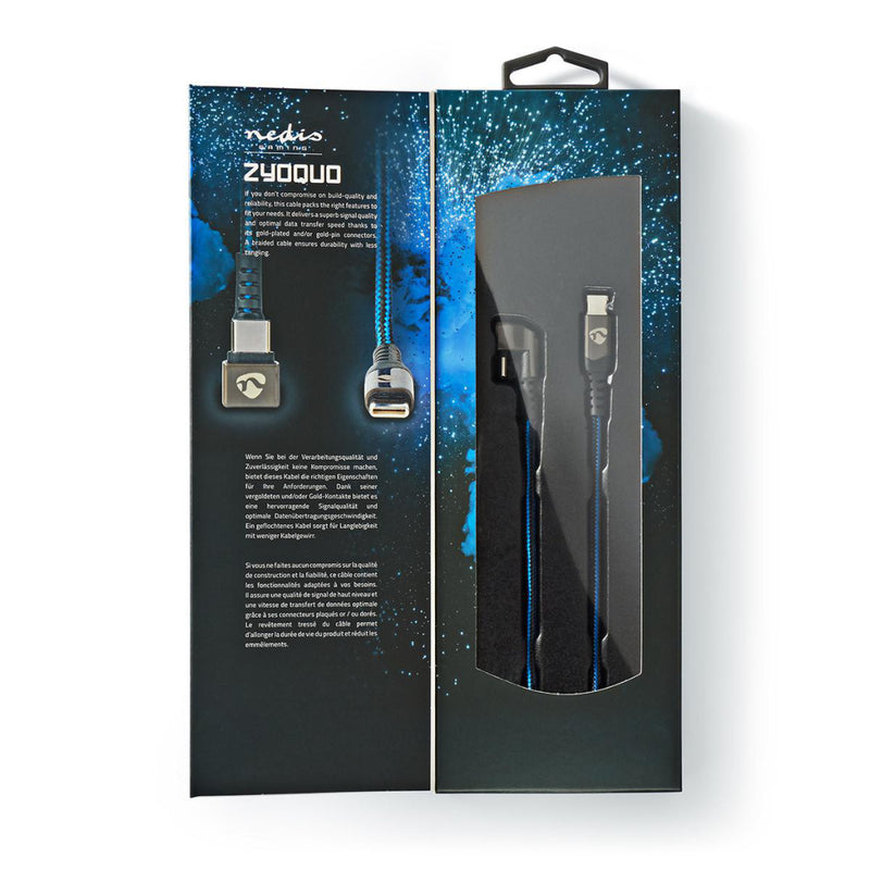 Nedis GCTB60700BK20 Usb 2.0-kabel Type-c&trade; Male Naar Type-c&trade; Male 180&deg;-aansluiting V