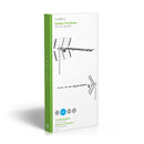 Nedis ANOR5130ME Tv-antenne Voor Buiten Max. 13 Db Versterking Uhf: 470 - 694 Mhz 13 Componenten