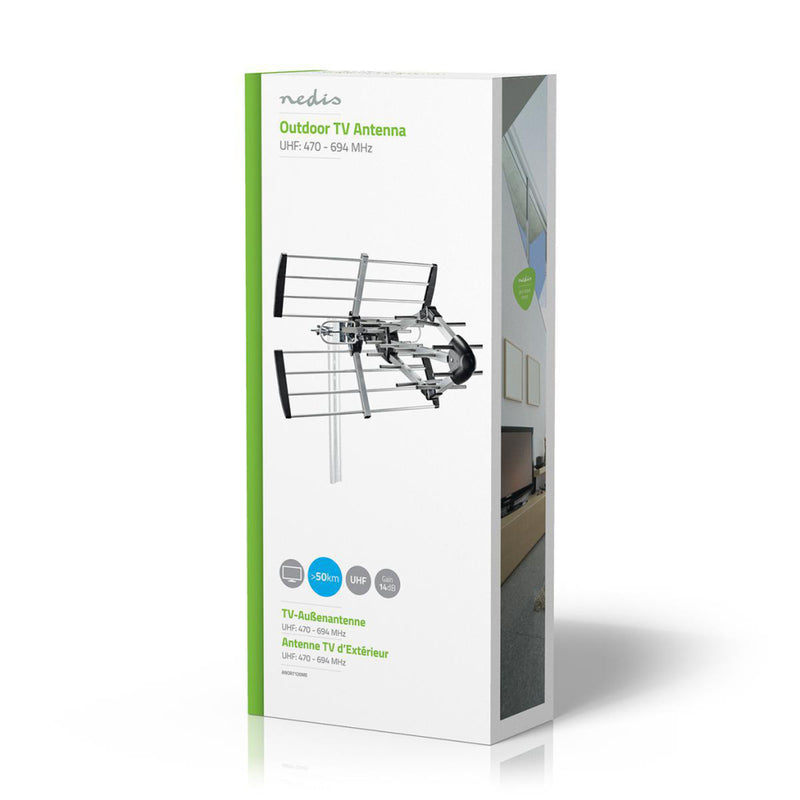 Nedis ANOR7150ME Tv-antenne Voor Buiten Max. 14 Db Versterking Uhf: 470 - 694 Mhz 15 Componenten