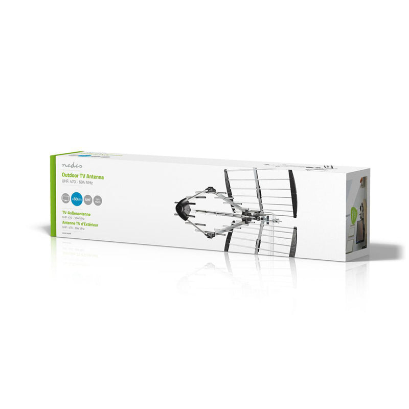 Nedis ANOR7250ME Tv-antenne Voor Buiten Max. 15.5 Db Versterking Uhf: 470 - 694 Mhz 25 Componenten