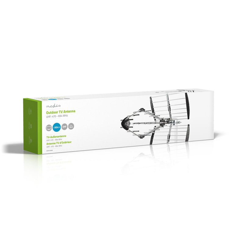 Nedis ANOR7250ME Tv-antenne Voor Buiten Max. 15.5 Db Versterking Uhf: 470 - 694 Mhz 25 Componenten