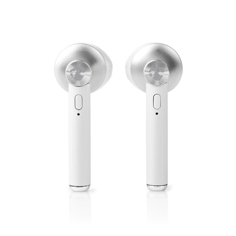 Nedis HPBT3052WT Volledig Draadloze Bluetooth®-oordopjes 3 Uur Afspeeltijd Spraakbediening Charging