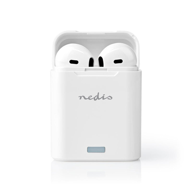 Nedis HPBT3052WT Volledig Draadloze Bluetooth®-oordopjes 3 Uur Afspeeltijd Spraakbediening Charging