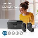 Nedis HPBT3053BK Volledig Draadloze Bluetooth®-oordopjes 3 Uur Afspeeltijd Spraakbediening Aanraakb