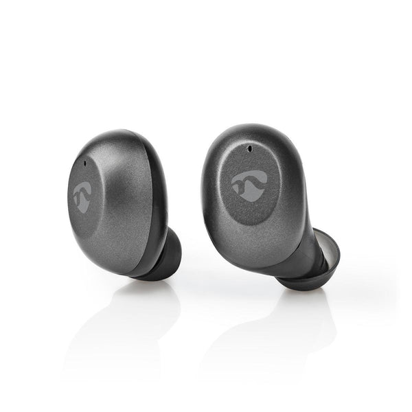 Nedis HPBT5056GY Volledig Draadloze Bluetooth®-oordopjes 3 Uur Afspeeltijd Spraakbediening Aanraakb