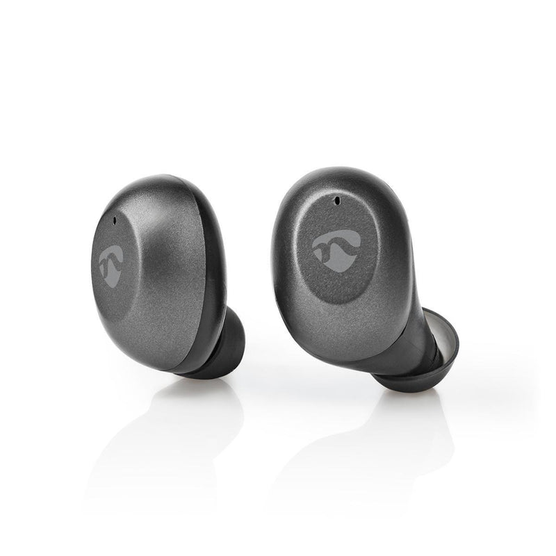 Nedis HPBT5056GY Volledig Draadloze Bluetooth®-oordopjes 3 Uur Afspeeltijd Spraakbediening Aanraakb