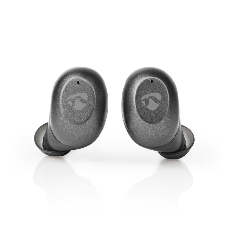 Nedis HPBT5056GY Volledig Draadloze Bluetooth®-oordopjes 3 Uur Afspeeltijd Spraakbediening Aanraakb