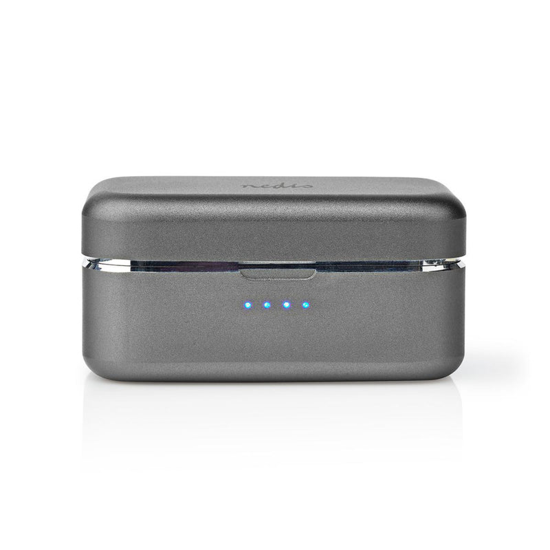 Nedis HPBT5056GY Volledig Draadloze Bluetooth®-oordopjes 3 Uur Afspeeltijd Spraakbediening Aanraakb