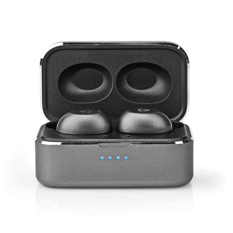 Nedis HPBT5056GY Volledig Draadloze Bluetooth®-oordopjes 3 Uur Afspeeltijd Spraakbediening Aanraakb