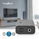 Nedis ACON2505BK Digital Audio-omvormer 1-wegs Digitale Rca Female Toslink Female
