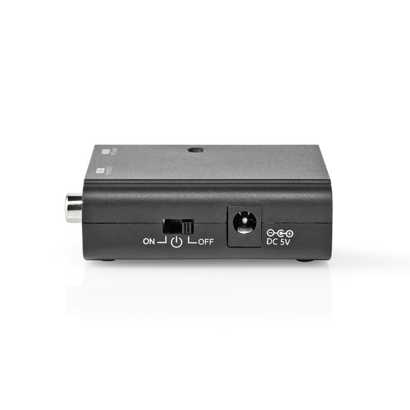 Nedis ACON2505BK Digital Audio-omvormer 1-wegs Digitale Rca Female Toslink Female